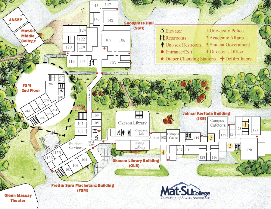 Map of Mat-Su College