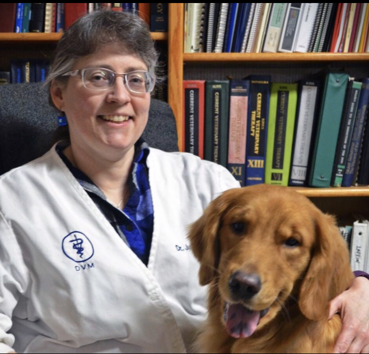 Dr. Judy Montalbano with dog