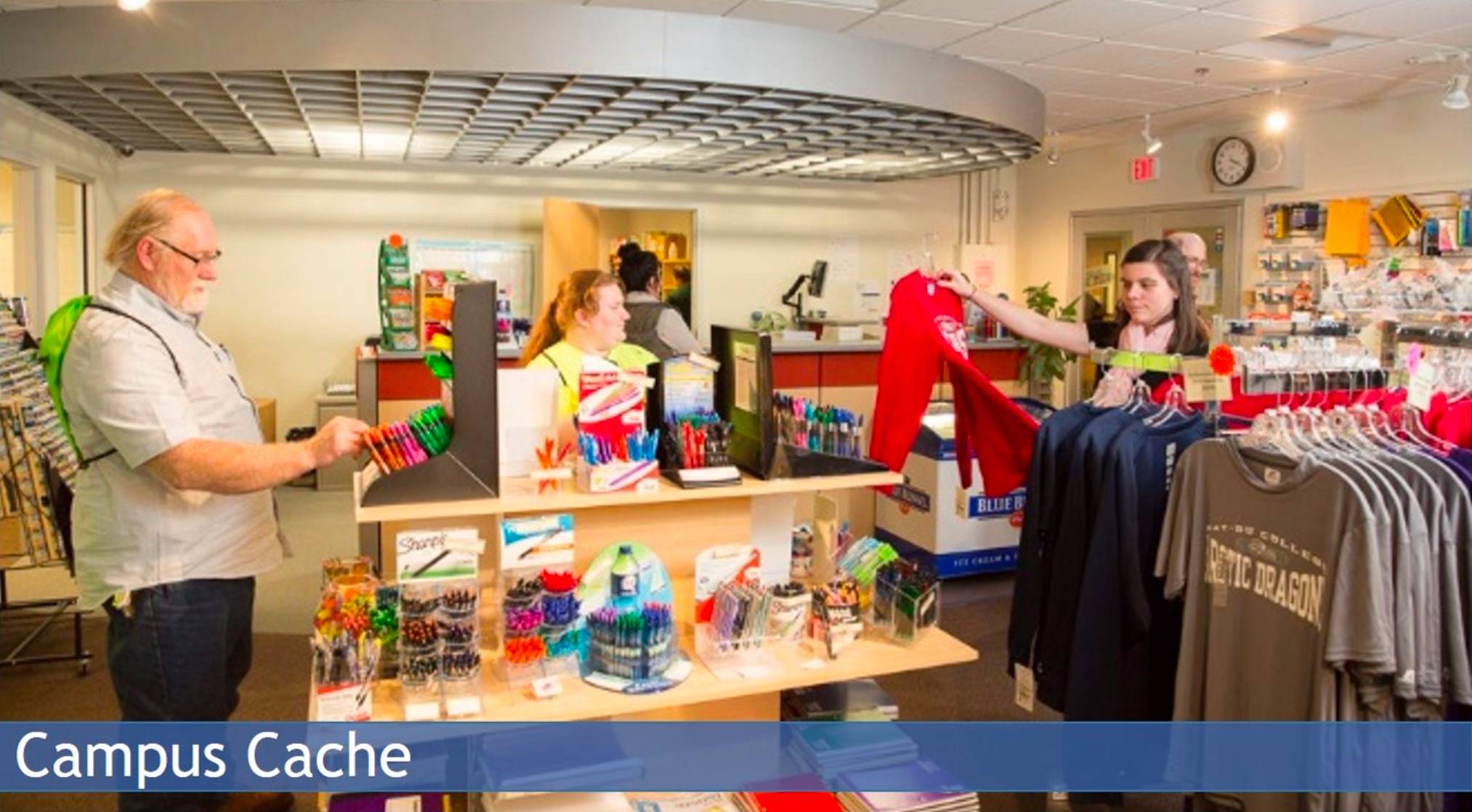 Campus Cache front desk