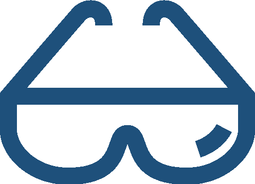 laboratory goggles icon